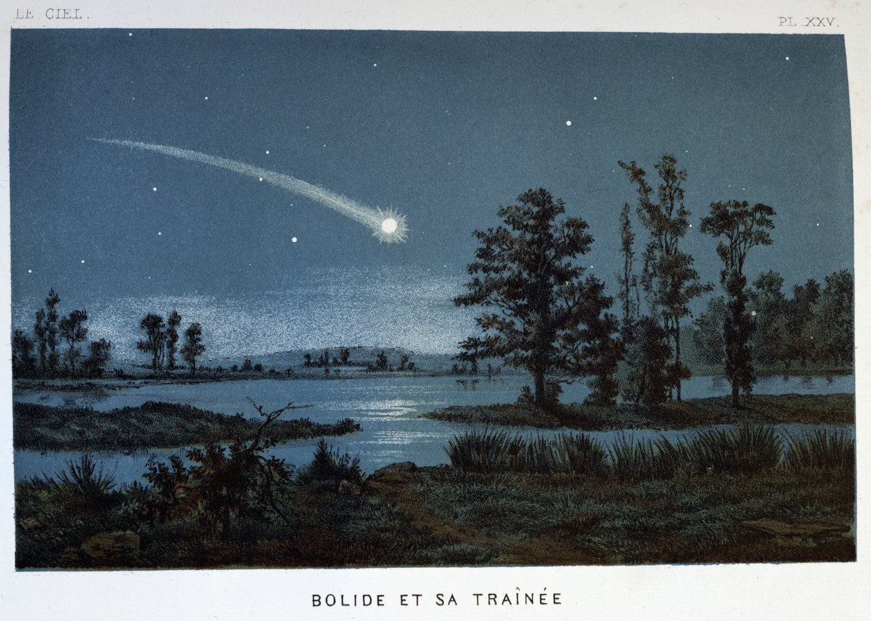 Bolide et sa traînée, 1870 - Unbekannt