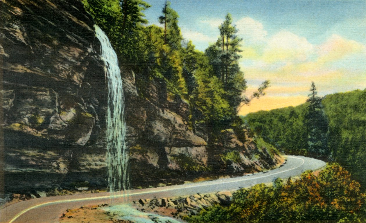 Chutes Bridal Veil, Caroline du Nord occidentale, 1942 - Unbekannt