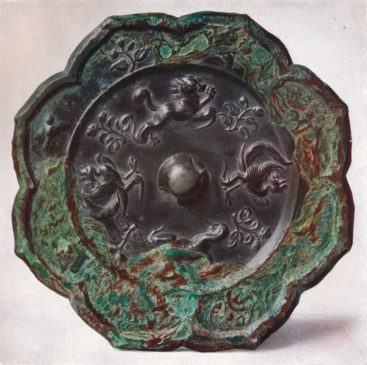 Miroir en bronze : Dynastie Tang, 618-907 - Unbekannt