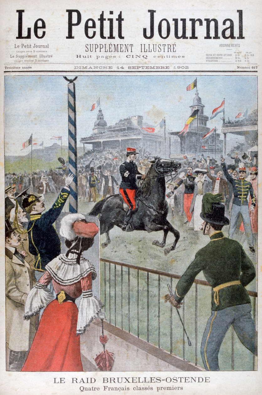 Course de chevaux de Bruxelles à Ostende - Unbekannt