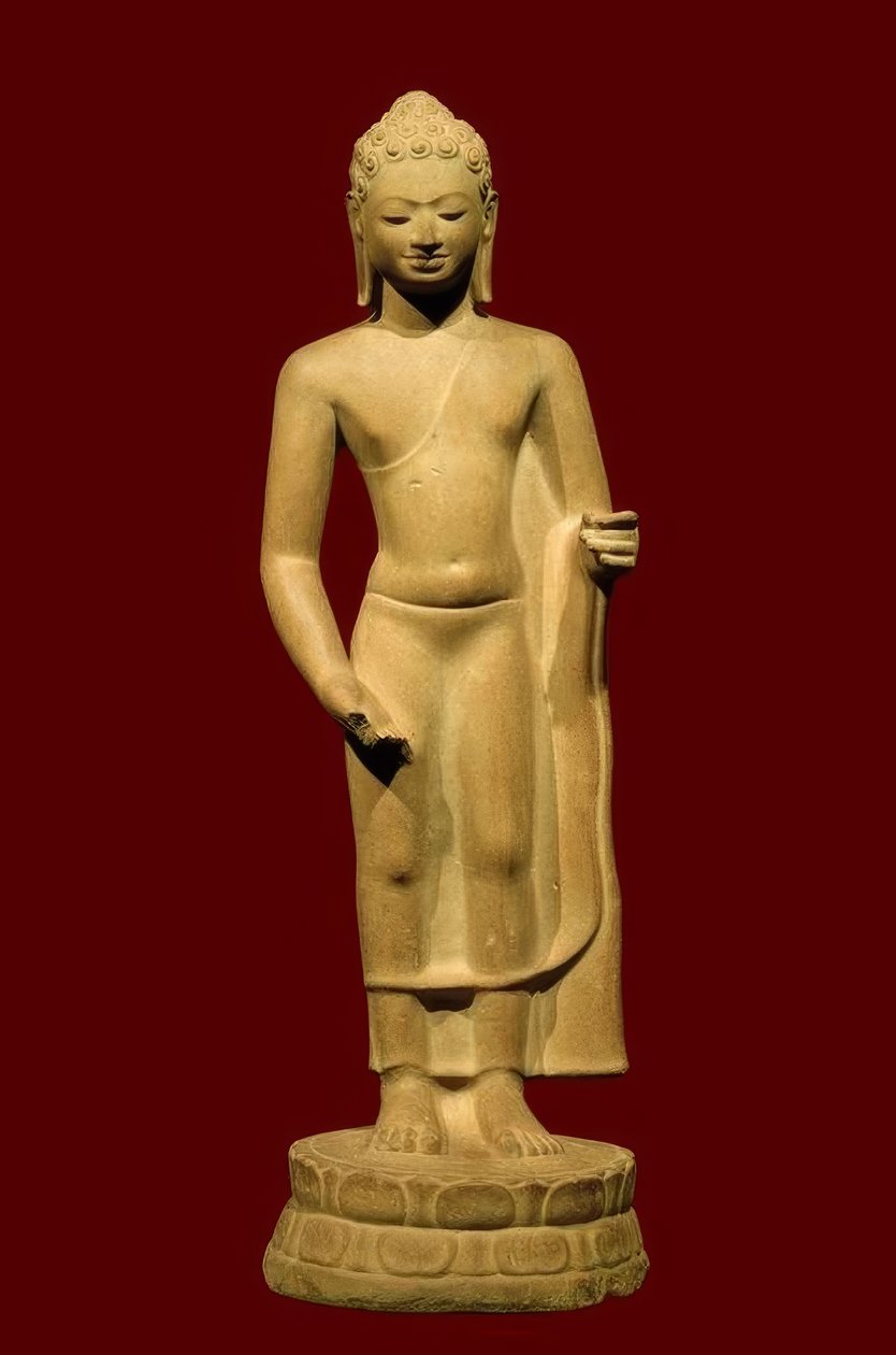 Bouddha cambodgien, période pré-angkorienne, 7e siècle - Unbekannt