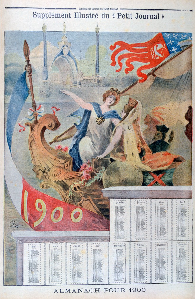 Calendrier pour 1900 - Unbekannt