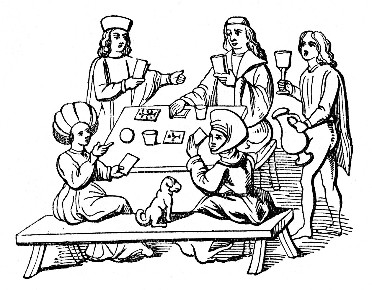 Partie de cartes, début du XVIe siècle, 1910 - Unbekannt