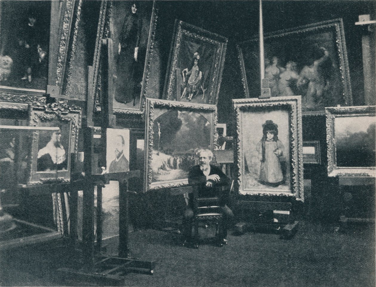 Carolus Duran dans son atelier, vers 1897 - Unbekannt