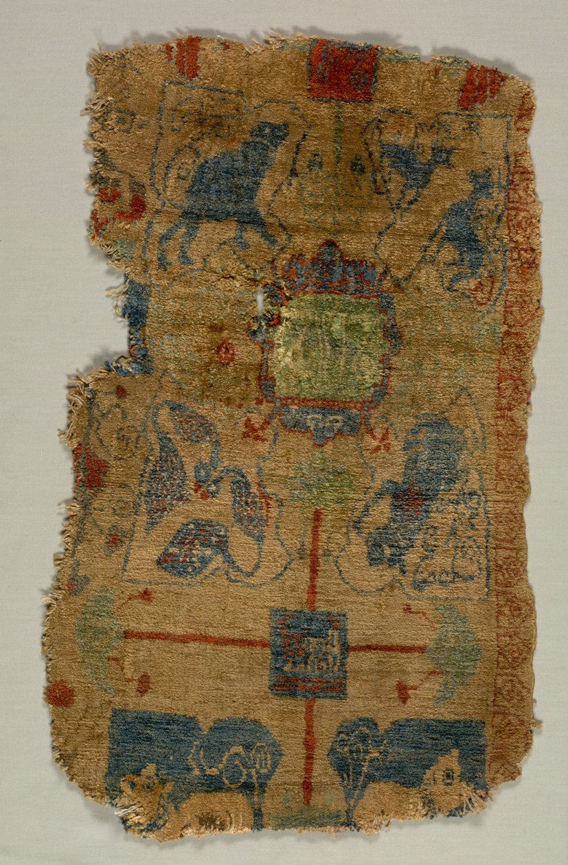 Fragment de tapis, c. 1400s - Unbekannt