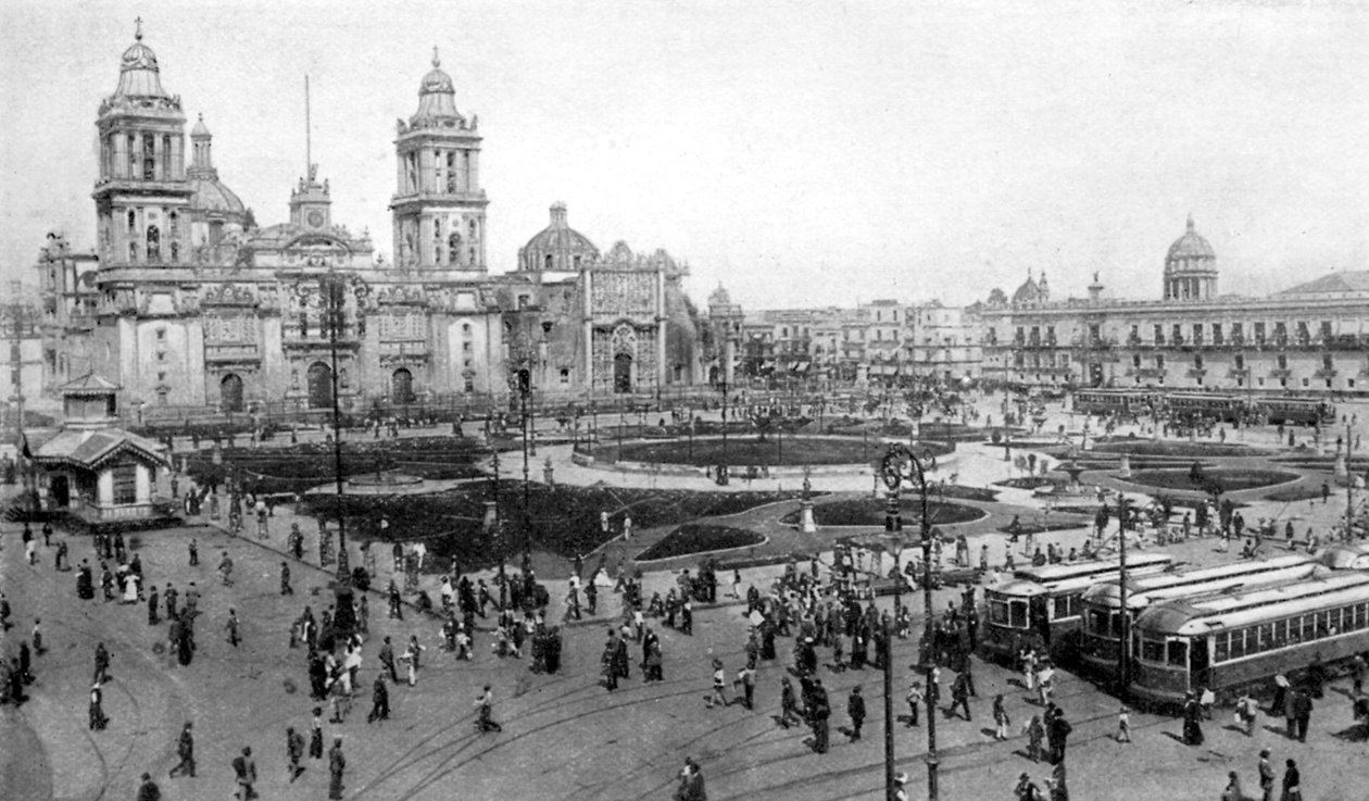 Cathédrale et Palais national, Mexico, Mexique, 1926 - Unbekannt
