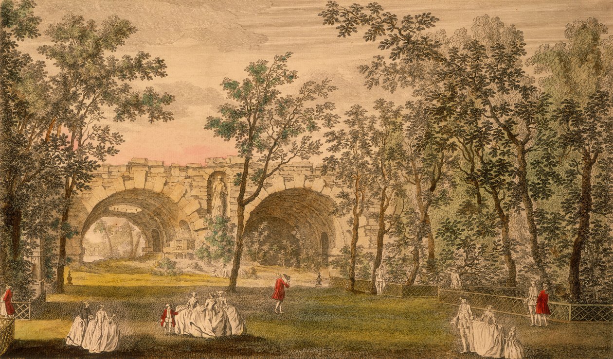 Allée centrale, Vauxhall Gardens, Londres, vers 1751 - Unbekannt