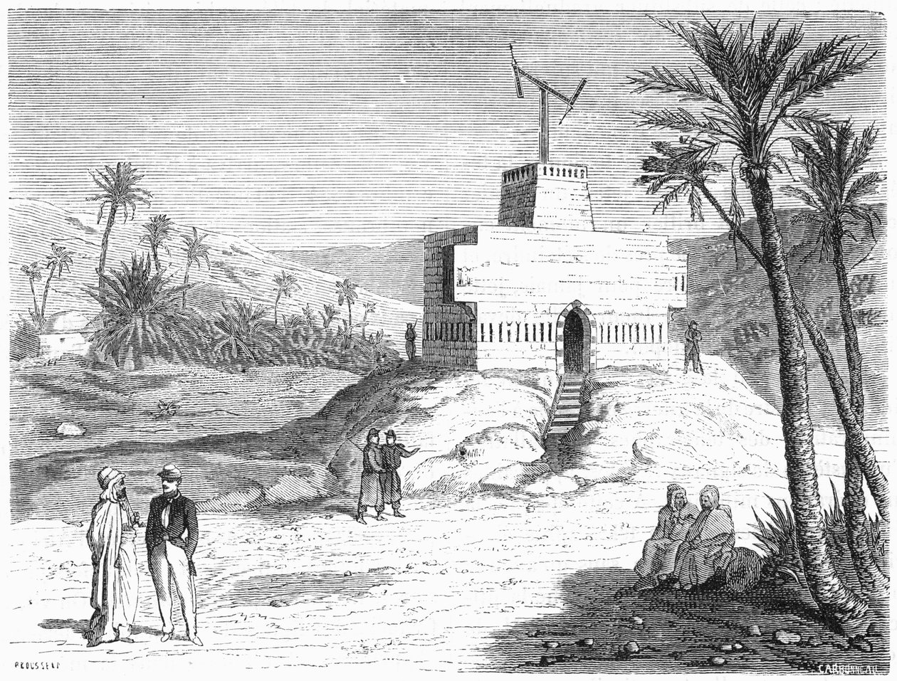 Système télégraphique aérien de Chappes, Algérie, milieu du 19ème siècle, vers 1870 - Unbekannt