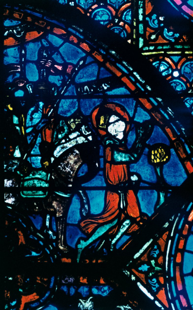 Charlemagne prie, vitrail, cathédrale de Chartres, France, vers 1225 - Unbekannt