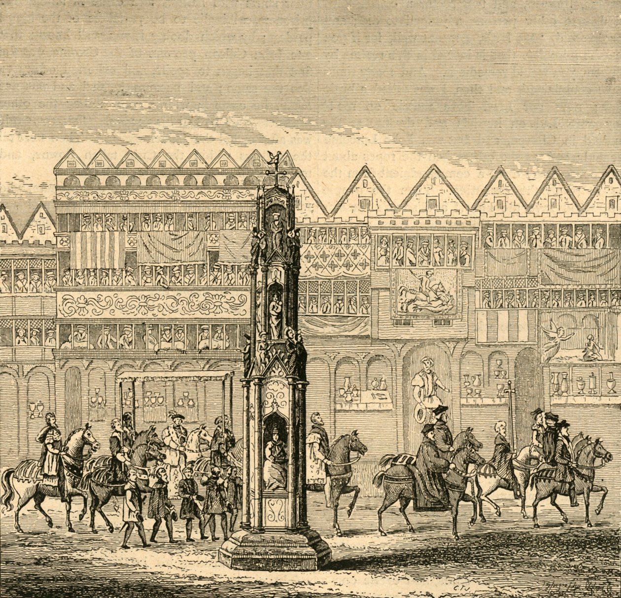 Cheapside Cross, tel qu
