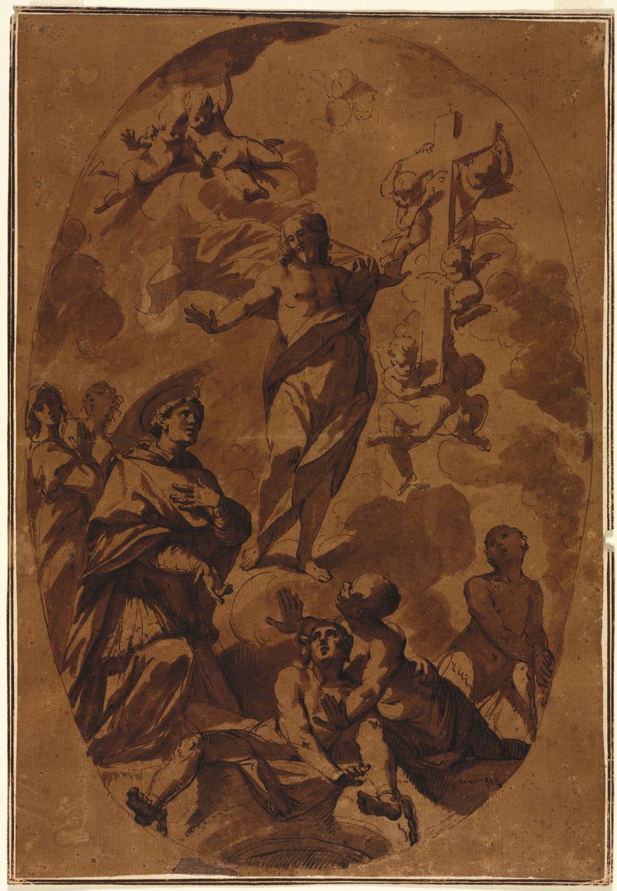 Christ Triomphant apparaissant à un saint intercesseur, 1600s - Unbekannt