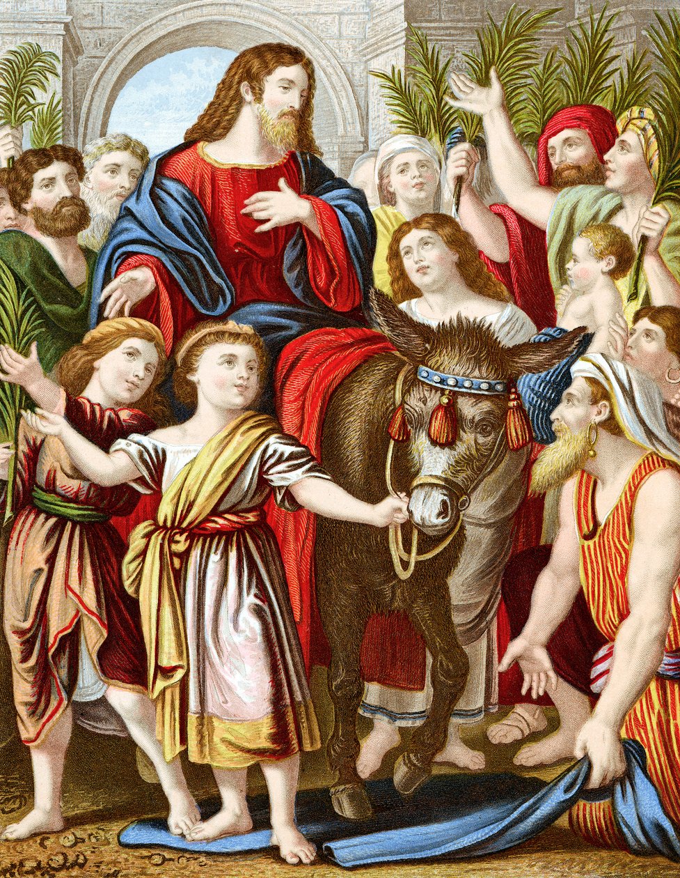 Christ entrant à Jérusalem sur un âne, vers 1860 - Unbekannt
