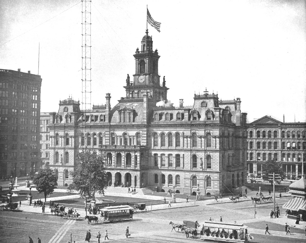Hôtel de ville, Détroit, Michigan, USA, c1900 - Unbekannt
