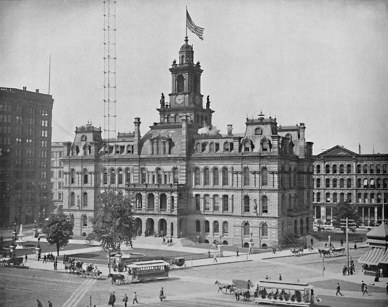 Hôtel de ville, Detroit, Michigan, vers 1897 - Unbekannt