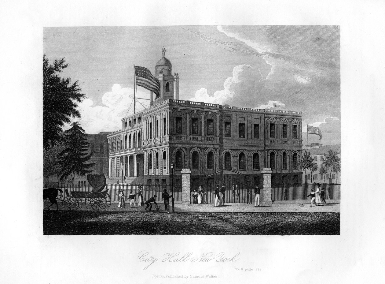 Hôtel de ville, New York, 1855 - Unbekannt