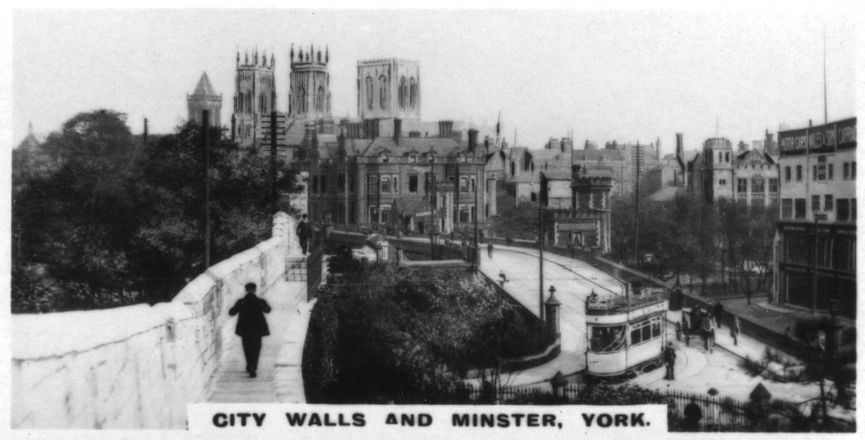 Murs de la ville et Minster, York, vers 1920 - Unbekannt