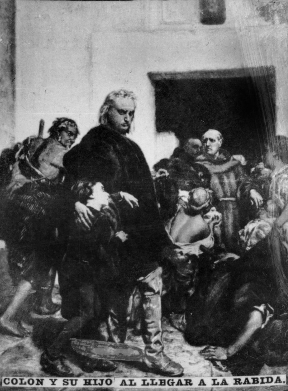 Colombus arrivant à Rabida, 15ème siècle, années 1920 - Unbekannt