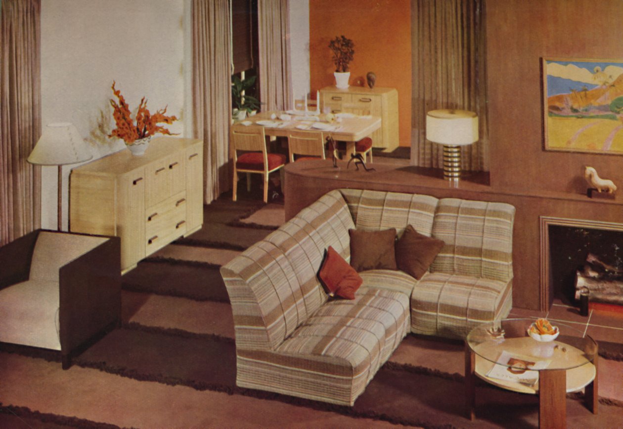 Salle à manger-salon combinée à New York, 1938 - Unbekannt