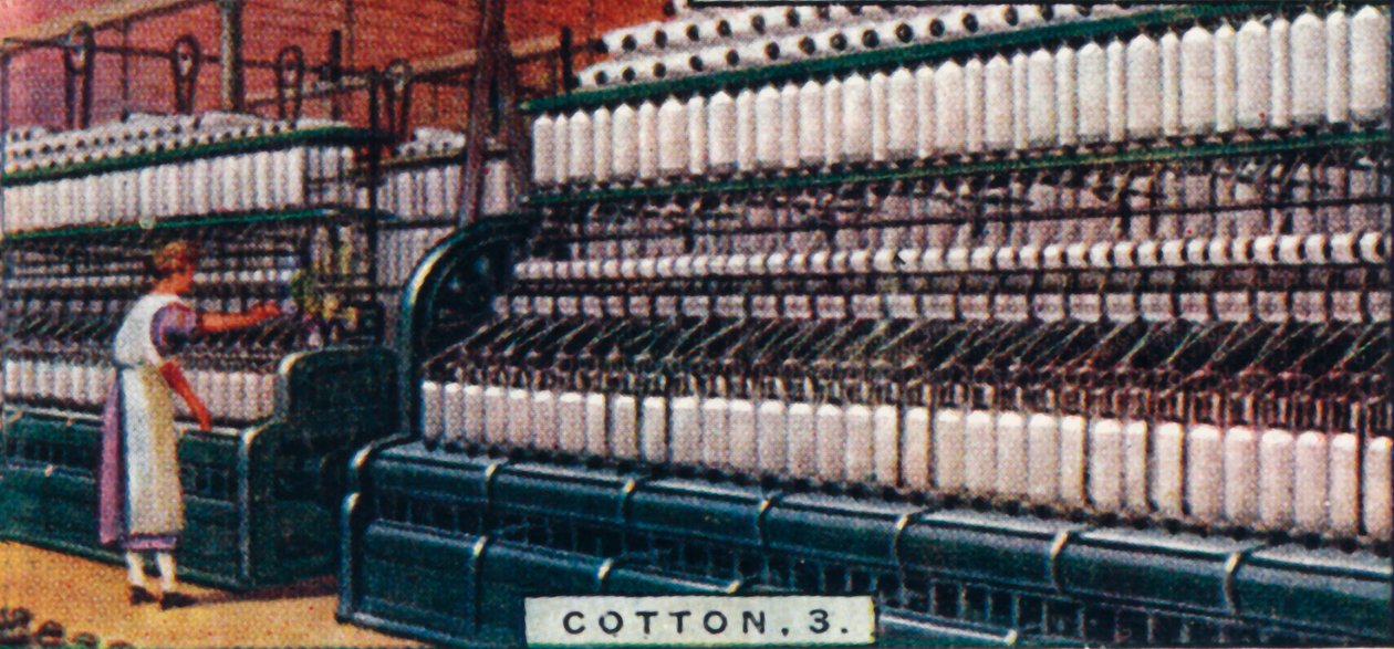 Coton, 3. - Machine à filer, Lancashire, 1928 - Unbekannt