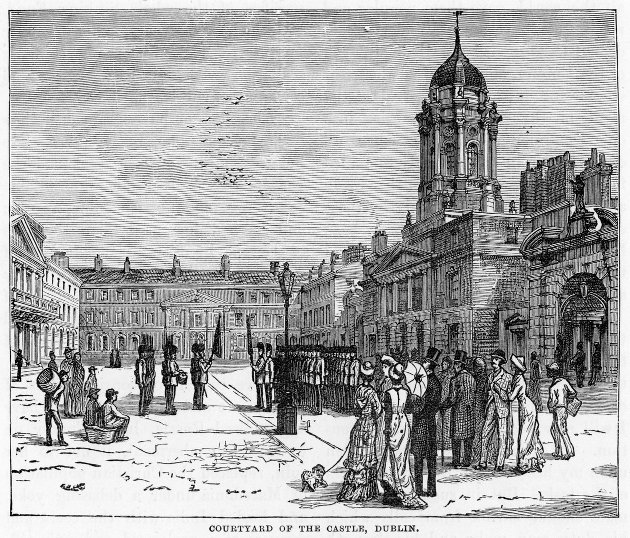 Cour du château, Dublin, 19e siècle - Unbekannt