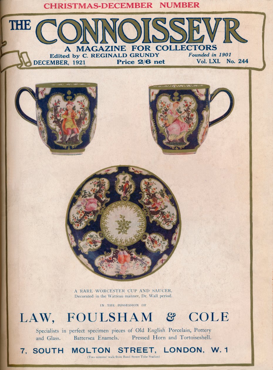 Couverture de The Connoisseur, décembre 1921 - Unbekannt