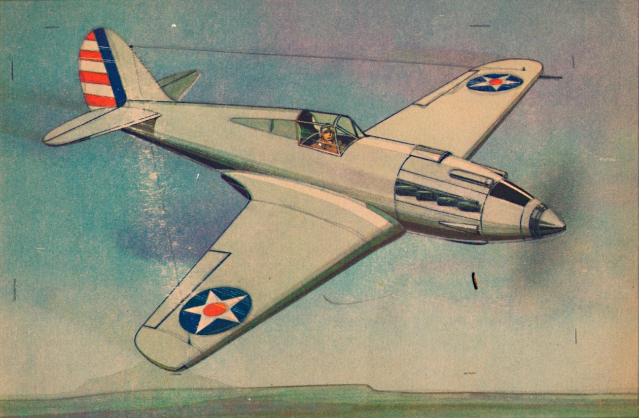 Curtis X.P.40 Monoplan de chasse, vers 1944 - Unbekannt
