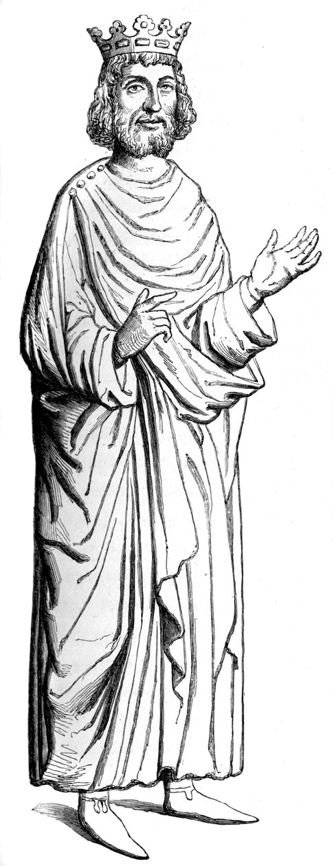 Dagobert I 603-689, roi mérovingien, 16ème siècle, 1849 - Unbekannt