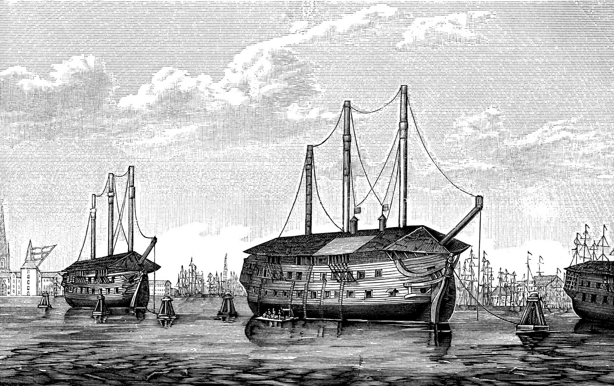 Navires-prisons danois Dronning Maria et Waldemar, Copenhague, 1848-1849 - Unbekannt