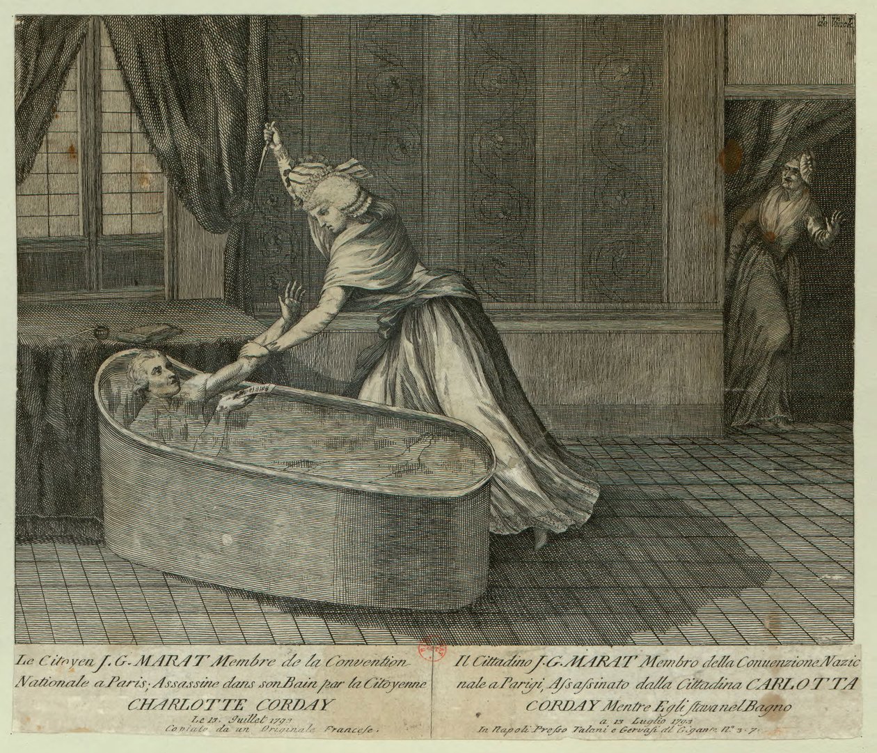 La Mort de Marat, vers 1793 - Unbekannt