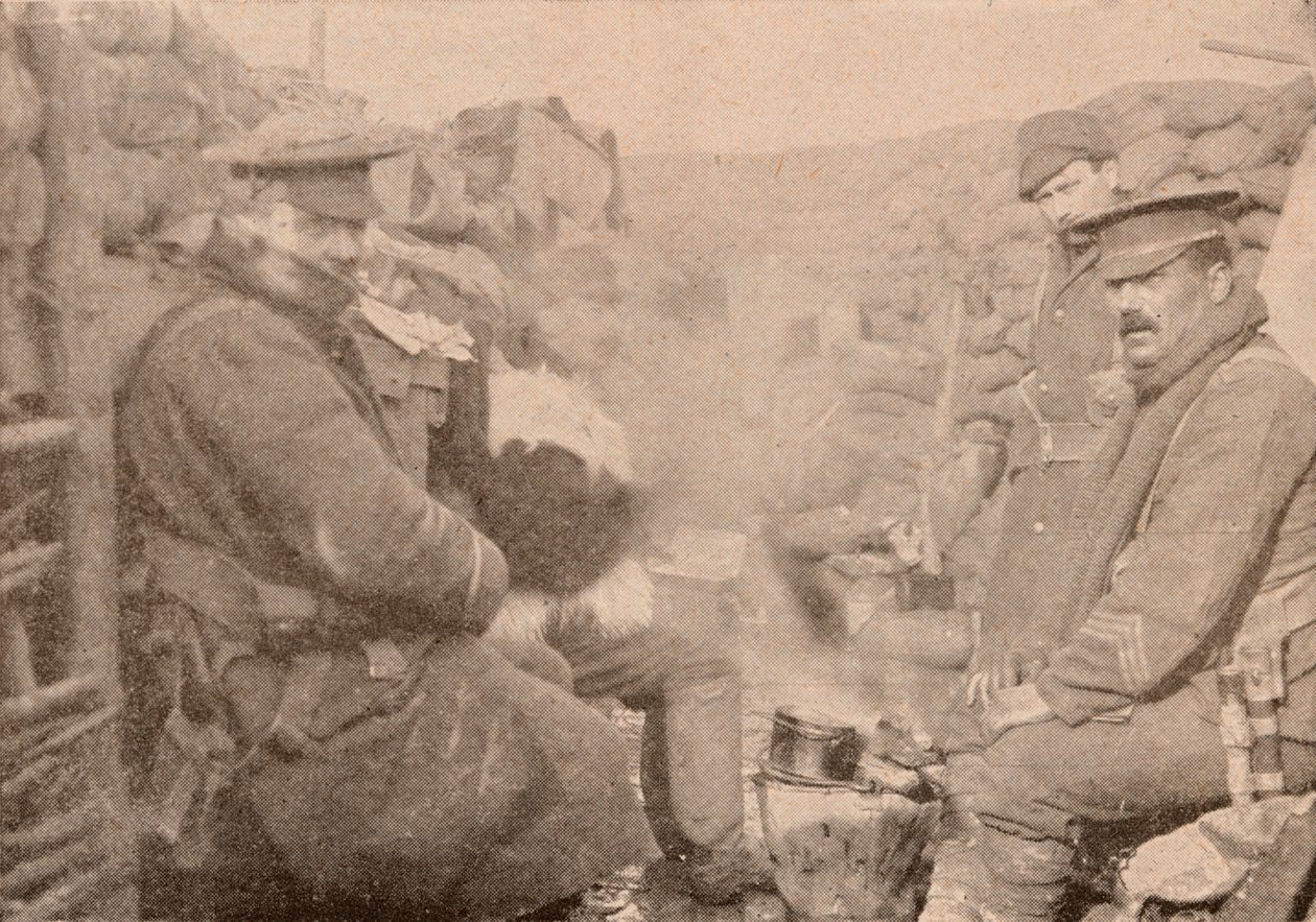 Dîner dans les tranchées, vers 1915 - Unbekannt