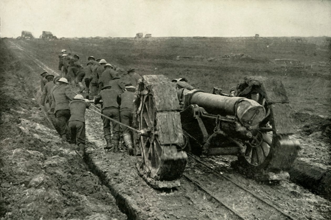 Déplacement des canons vers de nouvelles positions avancées, 1919 - Unbekannt
