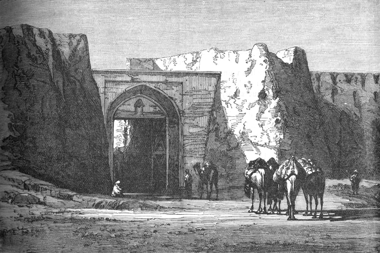 Eedgah, ou Porte Nord, Candahar, vers 1880 - Unbekannt