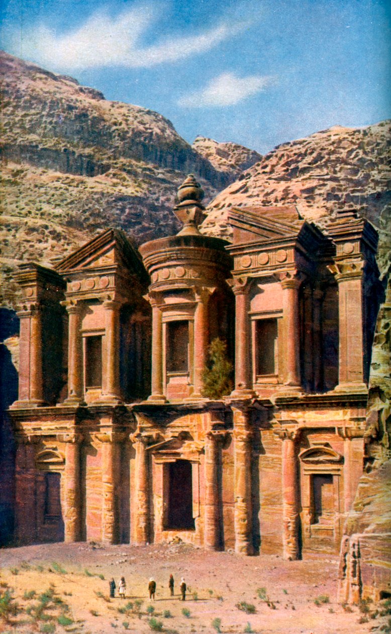 El Deir le Monastère, Pétra, Jordanie, vers 1924 - Unbekannt
