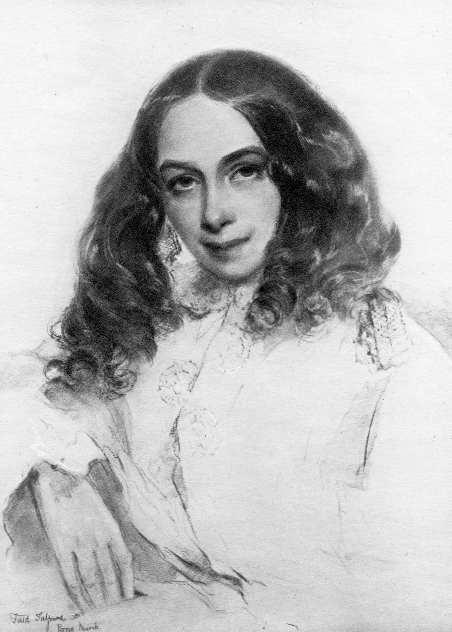 Elizabeth Barrett Browning, poétesse britannique, 1859 - Unbekannt