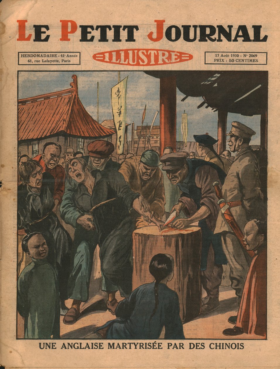 Anglaise martyrisée par les Chinois, 1930 - Unbekannt