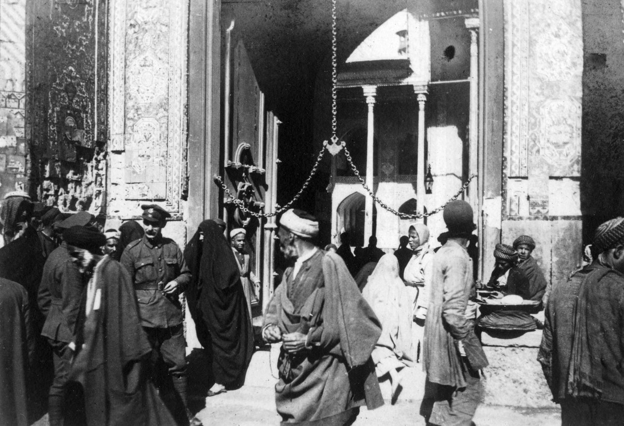 Entrée de la mosquée de Kazimain, Irak, 1917-1919 - Unbekannt