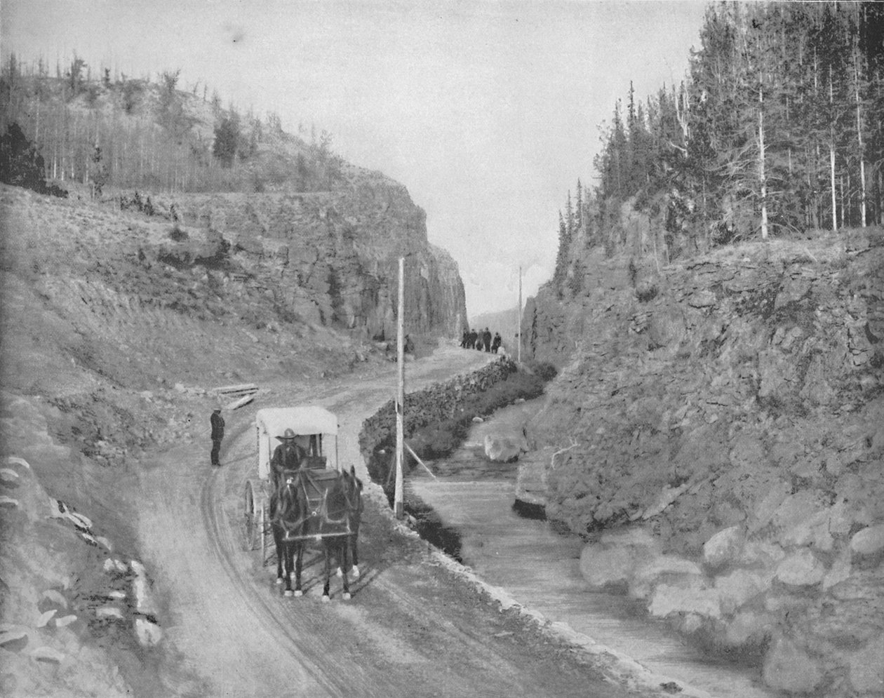 Entrée du parc de Yellowstone, vers 1897 - Unbekannt