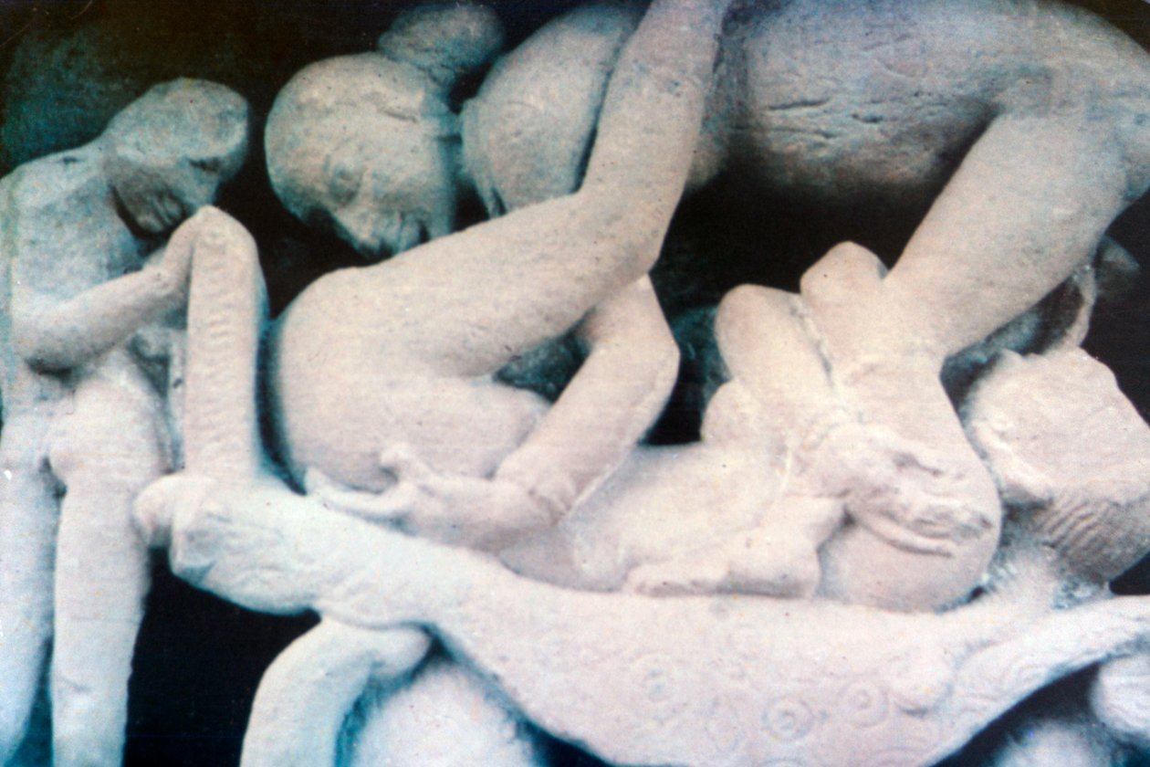 Sculpture érotique, Khajuraho, Inde, vers 950-1050, 20ème siècle - Unbekannt