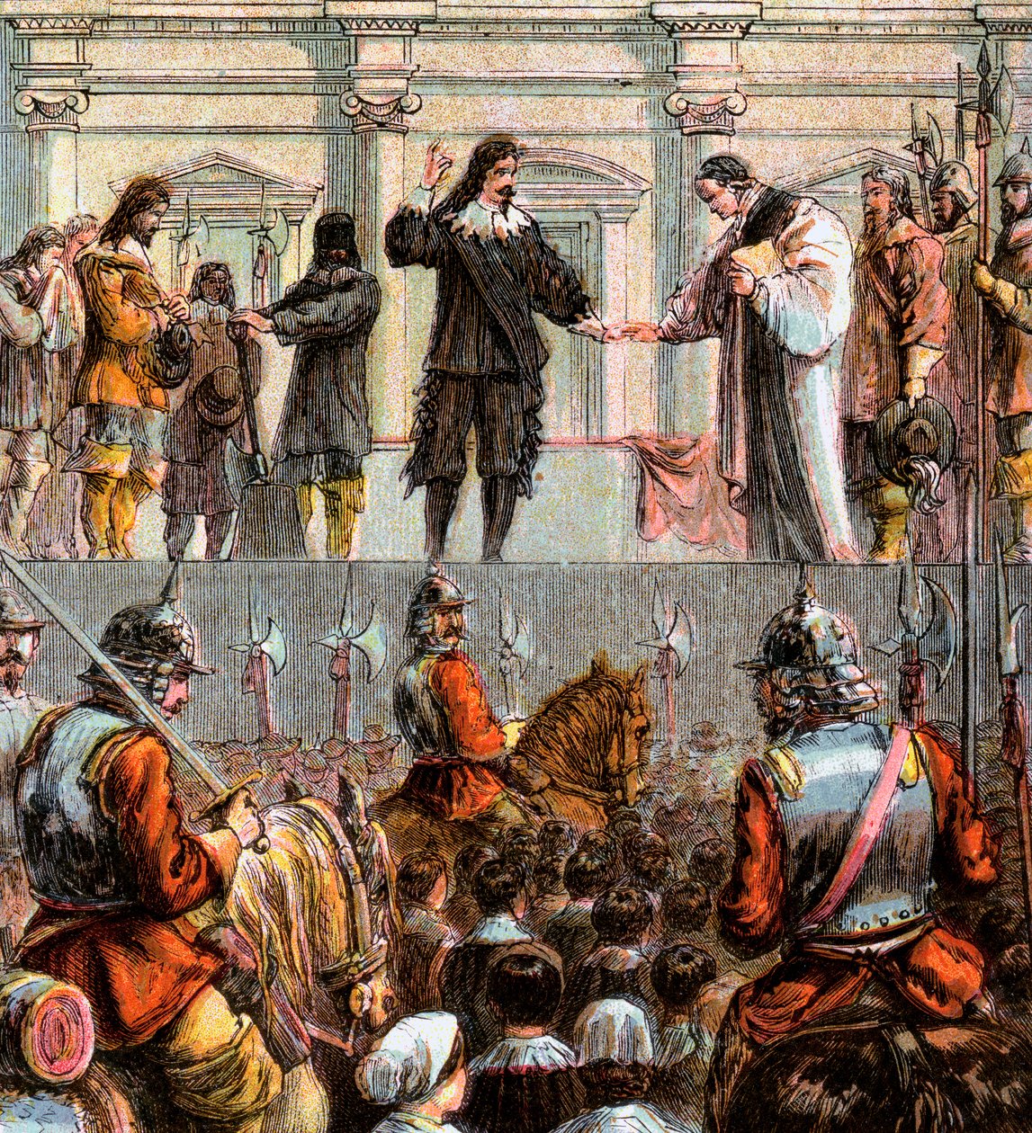 Exécution de Charles Ier, 1649, c1850 - Unbekannt