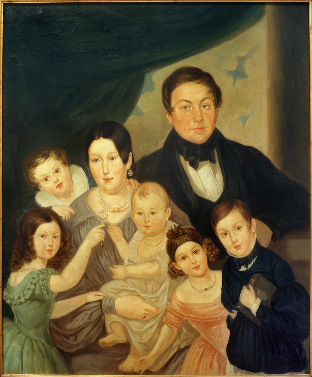 Portrait de famille de Johann von Liebieg - Unbekannt