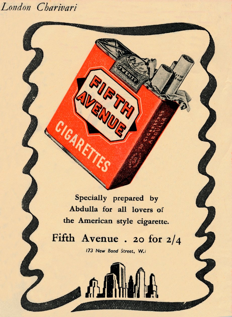 Cigarettes Fifth Avenue, 1946 - Unbekannt