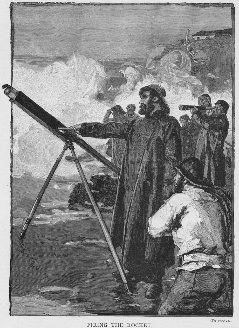 Lancement de la fusée, vers 1880 - Unbekannt