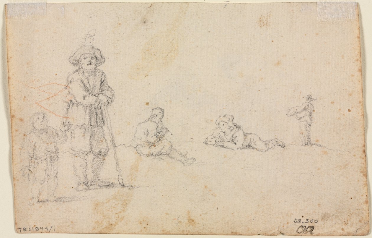 Cinq études de figures, 1600s - Unbekannt