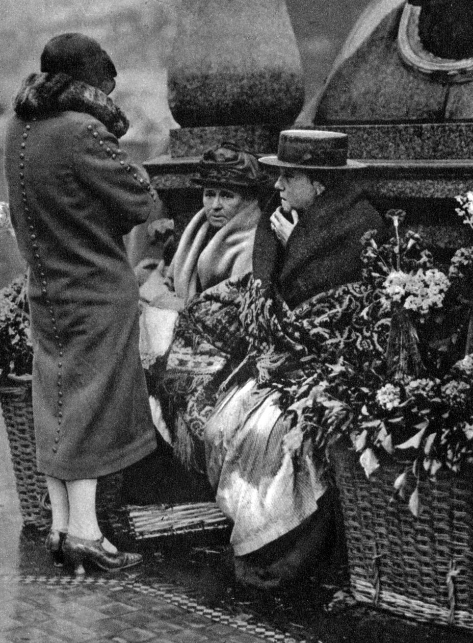 Vendeurs de fleurs, Piccadilly Circus, Londres - Unbekannt