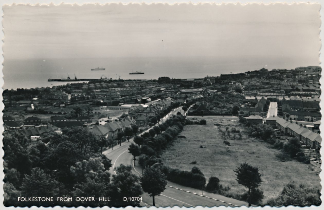 Folkestone depuis Dover Hill, fin 19e-début 20e siècle - Unbekannt