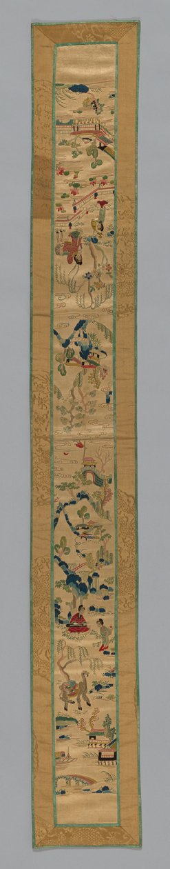 Fragment de bande de manche, Chine, dynastie Qing 1644-1911 - Unbekannt