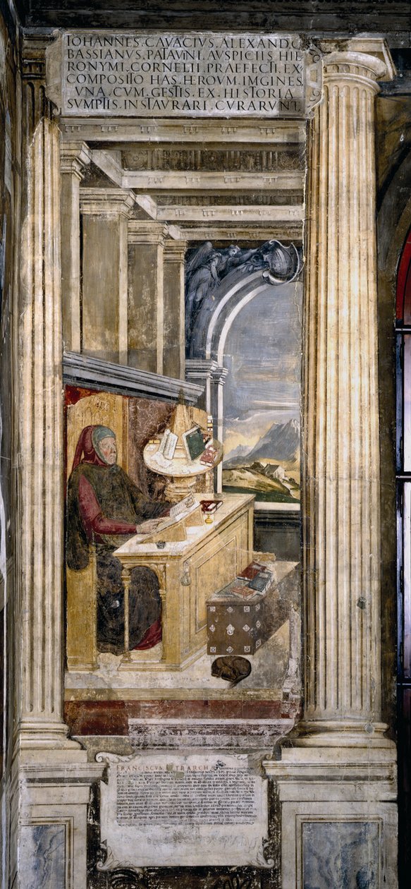 Francesco Petrarca dans son étude - Unbekannt