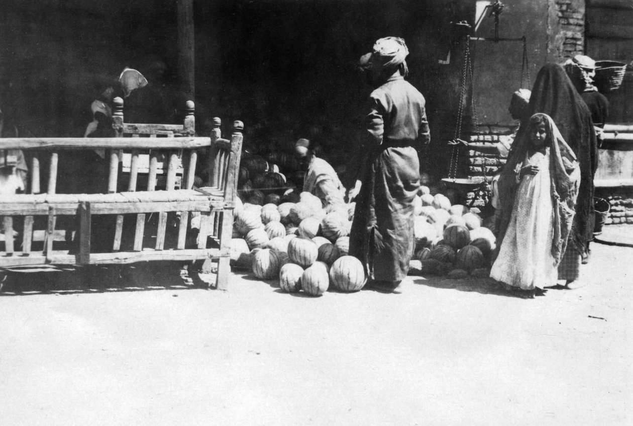 Étal de fruits, Bagdad, Mésopotamie, Première Guerre mondiale, 1918 - Unbekannt