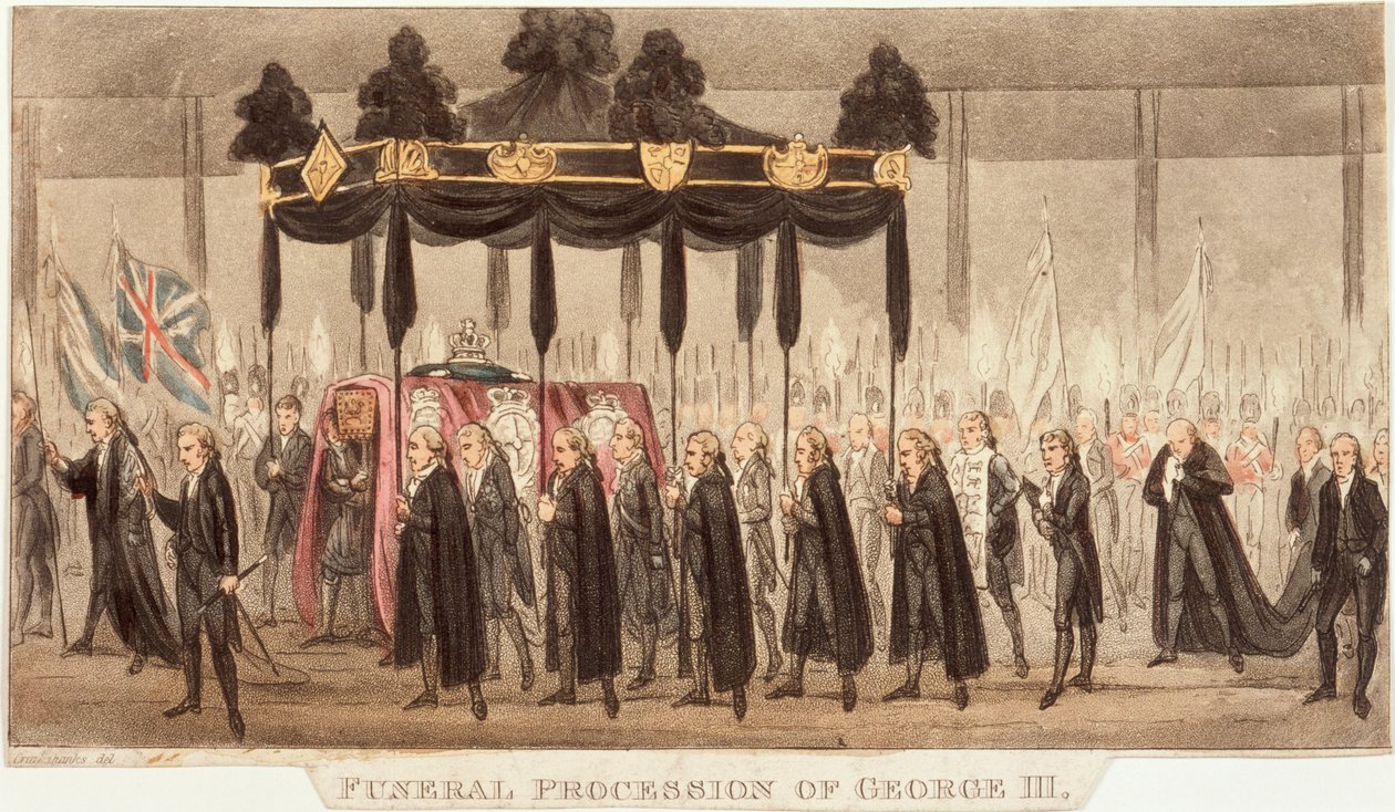 Procession funéraire de George III, 1820 - Unbekannt