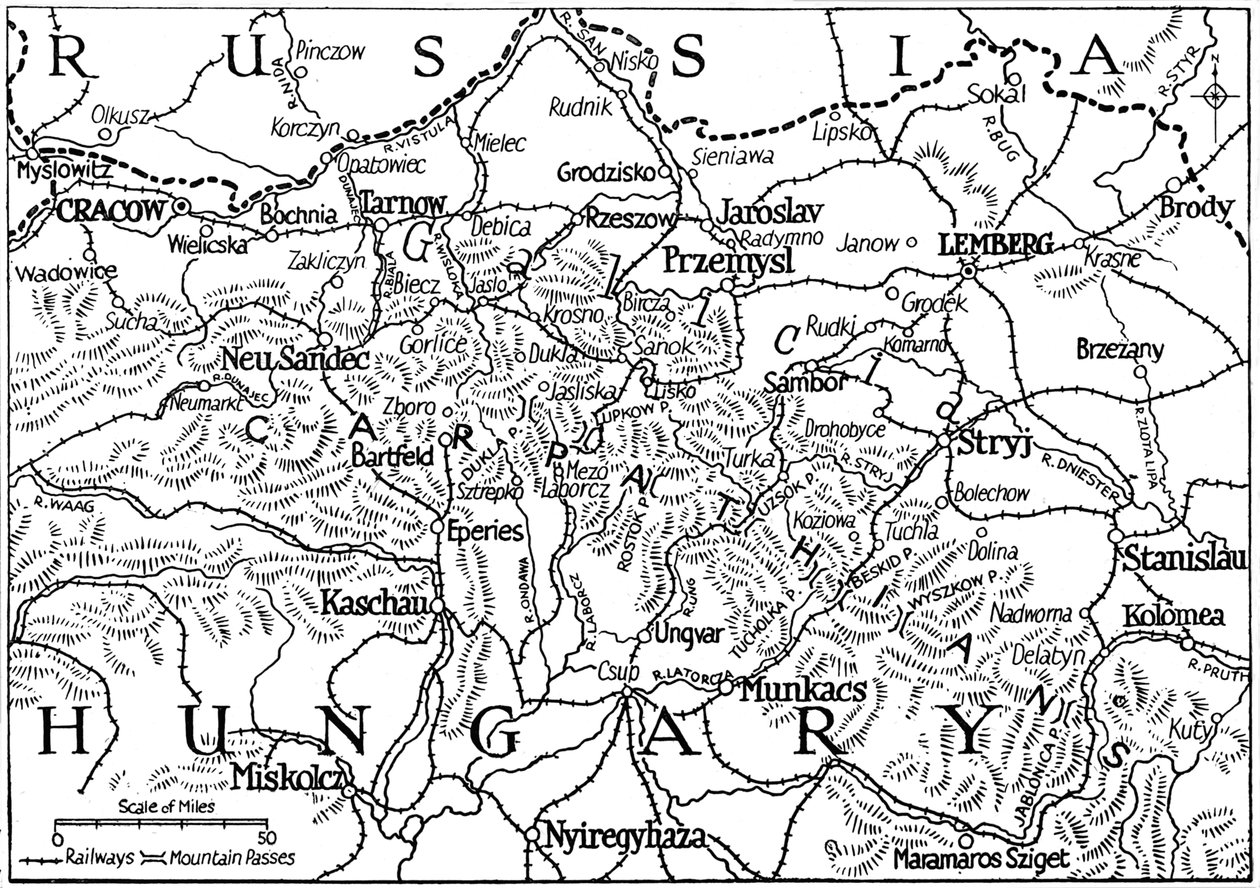 Galicie et les passages des Carpates, 1915 - Unbekannt